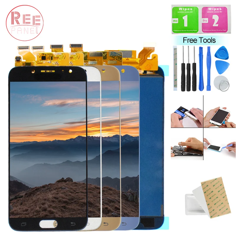 

New For Samsung Galaxy J730 J730F J730FM SM-J730F J7 Pro 2017 LCD Display Panel Module + Touch Screen Digitizer Sensor Assembly