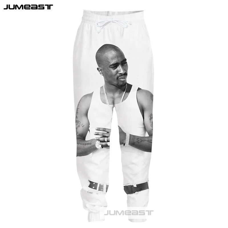 Jumeast Модные мужские/женские штаны с 3D принтом, 2pac спортивные свободные длинные штаны, Популярные американские певицы Тупак