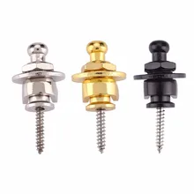 Замок для гитарного ремня Straplock Кнопка Замена гитарного сплава хромированный для всех акустических электрических бас гитарных ремней инструмент