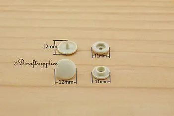 

snap fastener KAM Resin Plastic Snap Buttons poppers 12 mm 100 sets beige AT1U