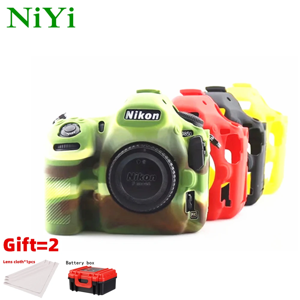 

NiYi Better Rubber Silicon Case Body Cover Protector Frame Skin for Nikon D850 DSLR Camera Soft bag