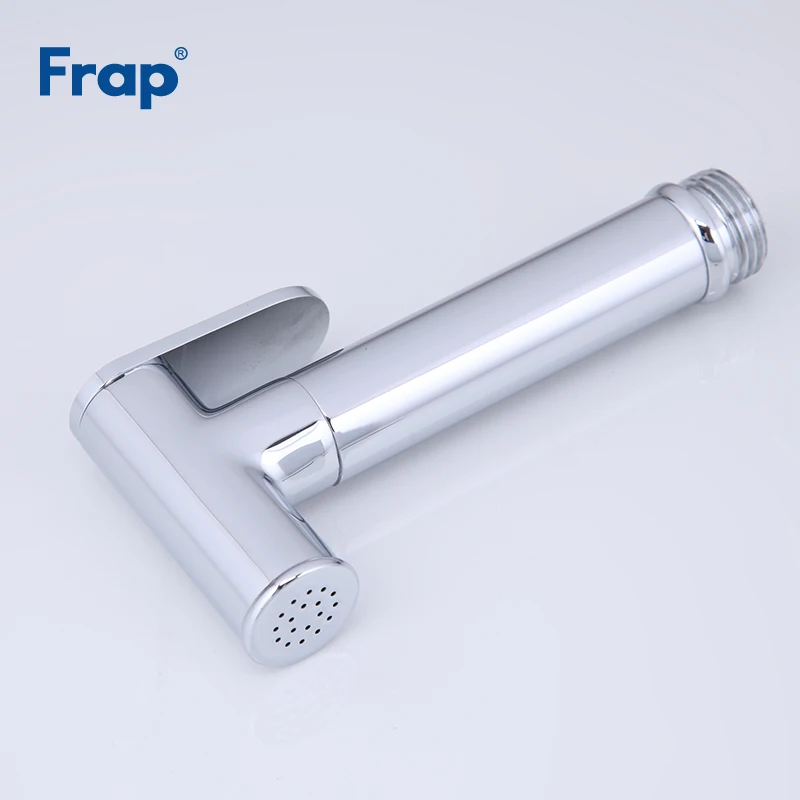 FRAP Bidets solid brass single cold water bidet toilet faucet function chrome cylindrical hand shower tap crane 90 degree switch