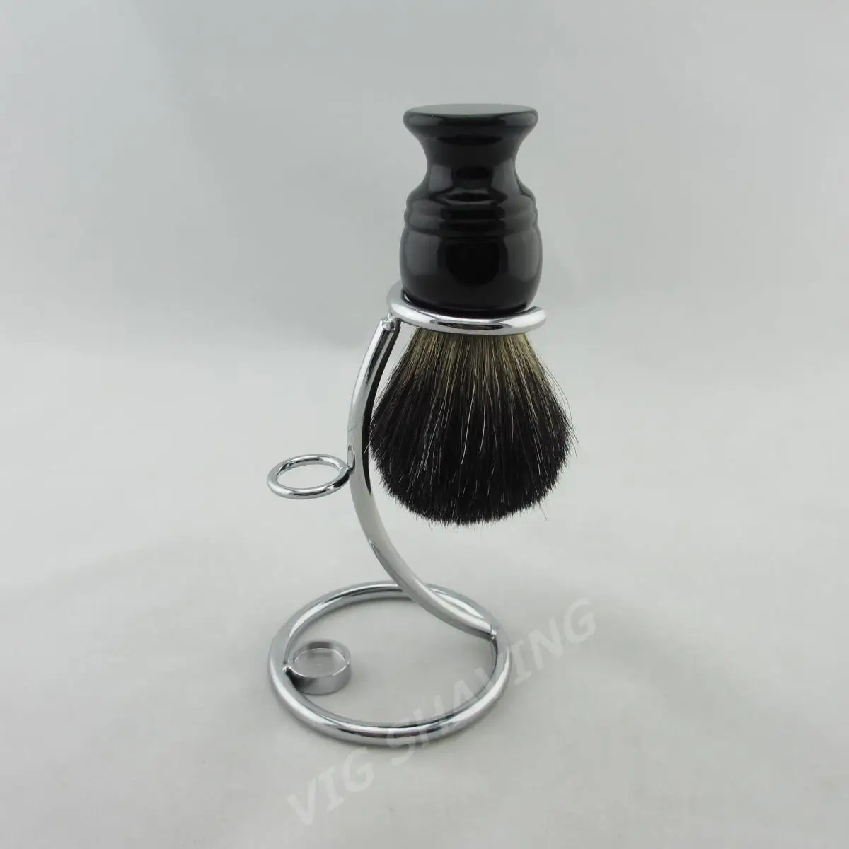 Buy Black badger hair shaving brush wood blackcolor