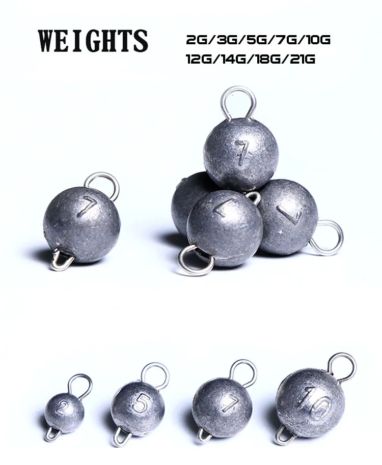 pour fishing lead Sinker Drop Shot 2g 5g 10g 21g Fishing Lure