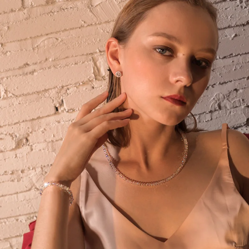 

Olsen Twins Fashion Minimalism Acrylic Crystal Bead Elastic Strand Bracelet Femme Pulseras Dropshipping