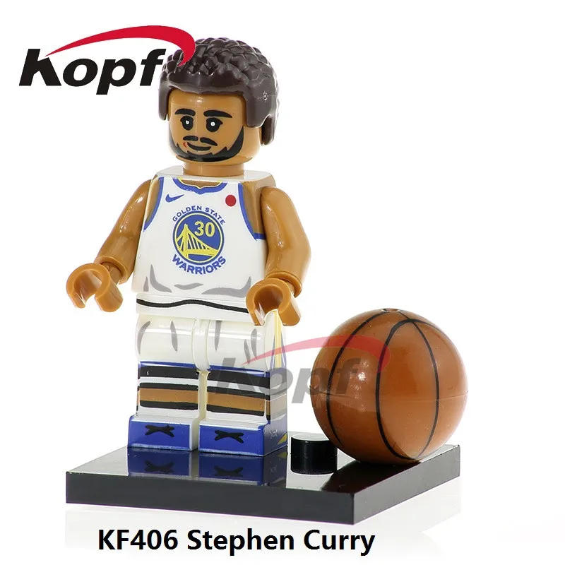 واحد بيع NBA كرة سلة للمحترفين لاعب مايكل جوردان كوبي براينت ستيفن الكاري اللبنات ألعاب أطفال هدية KF404