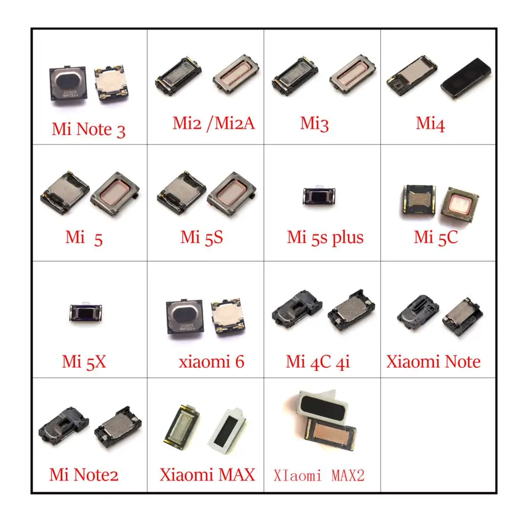 2 динамика для наушников Xiaomi 2A 3 4 4C 4I 4S 5 5S plus 5X 5C 6 Note 1 MAX MIX 2S Mi A1|ear speaker|ear earpiece