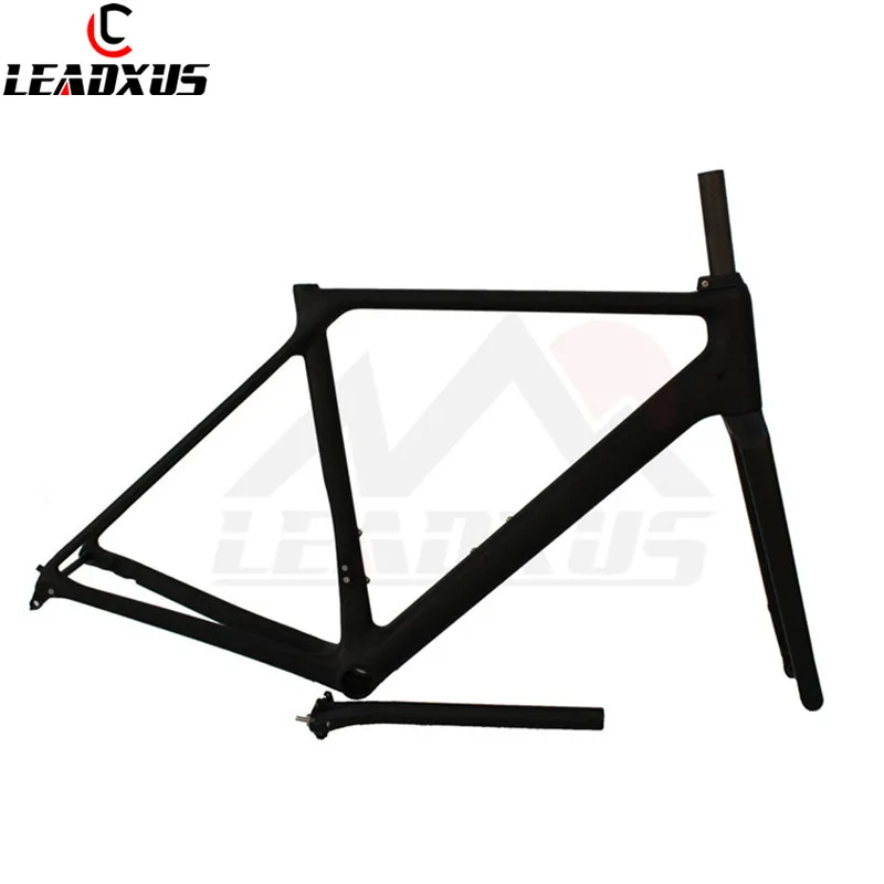 Excellent LEADXUS CLS300X Carbon Fiber Disc Brake Light Weight Bike Frame Carbon Bicycle Frame+Fork+Seat Post+Clamp+Headset+Handlebar 2