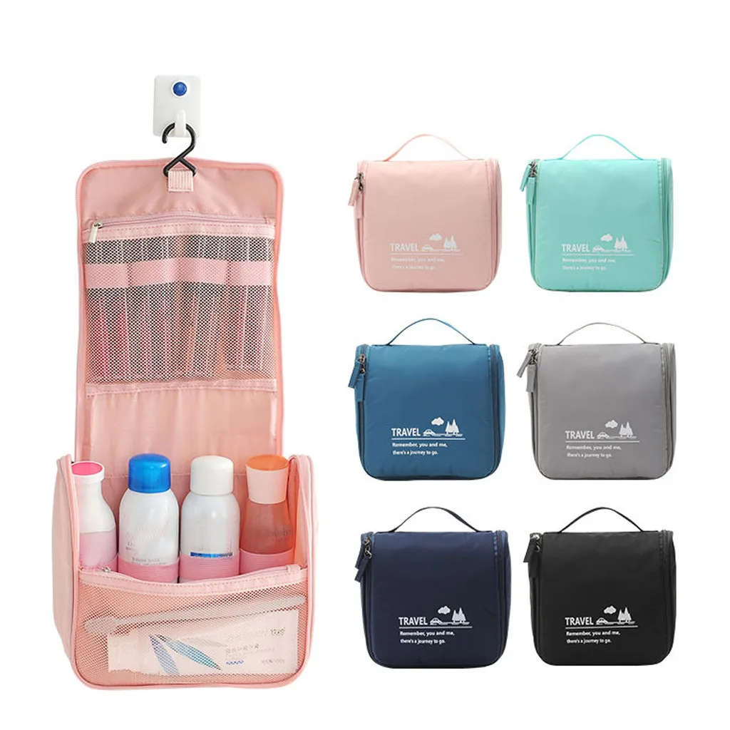 

New Women Travel makeup bag Multi-functional Men Travel Wash Bag Storage Bag Nylon travel organizer trousse de toilette#K20