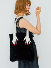 2016 autumn and winter new fun finger pearl Plush internal spacing between mobile phone bag single shoulder bag free shipping