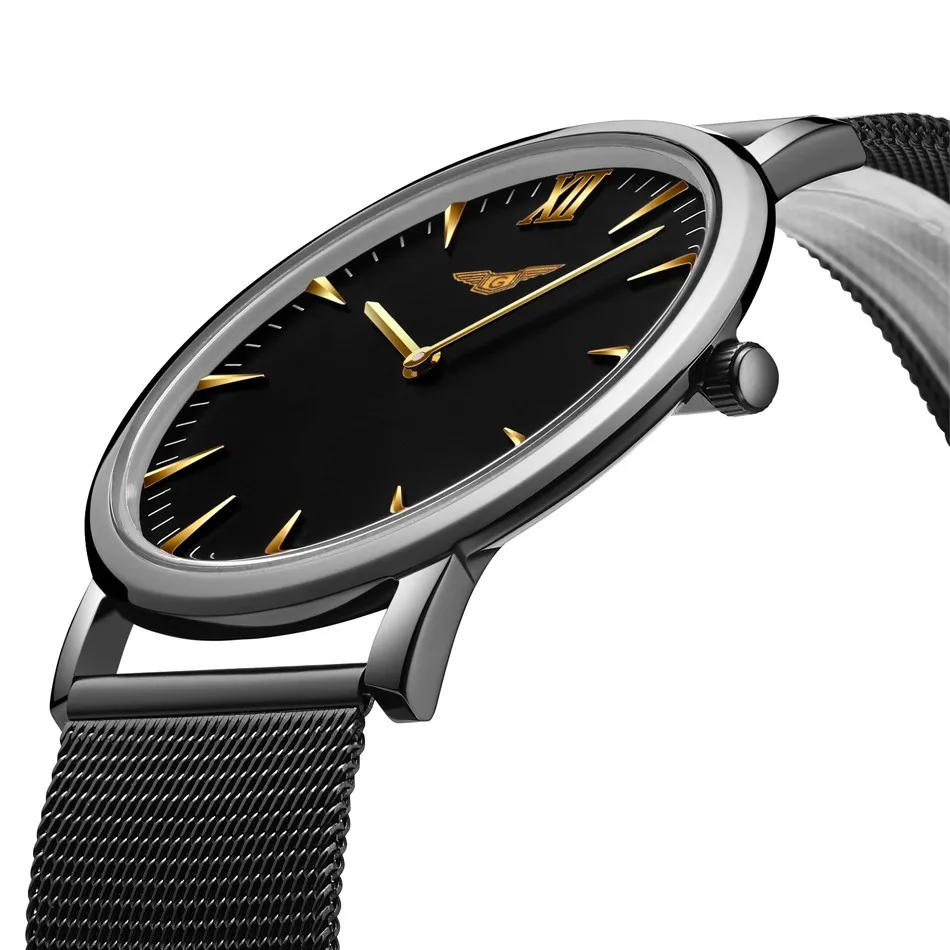 Watch Men GUANQIN Relogio Masculino Gold Simple Mens Watches Top Brand Luxury Ultra Thin Quartz Watch New Year Gifts for Friends (22)