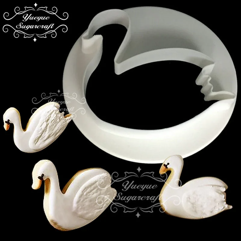 

Yueyue Sugarcraft Animal Swan flamingo cat Plastic mold fondant mold cake decorating tools chocolate mold baking accessories