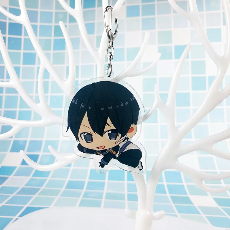 SAO Sword Art Online Аниме брелок Asuna Yuuki Kirito для ключей sleutelсущественное украшение