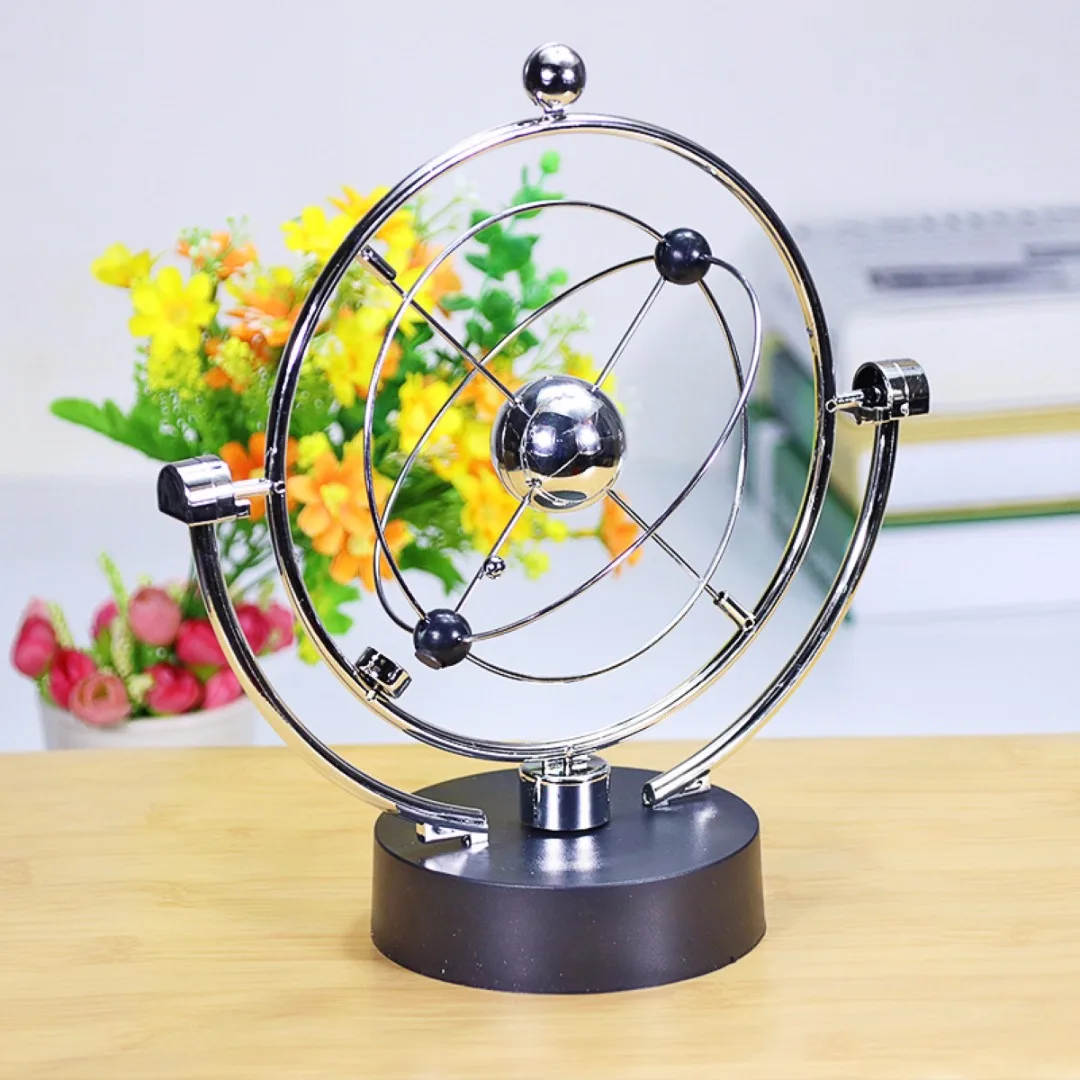 Kinetic Orbital Revolving Gadget Perpetual Motion Desk Office Decor Toy Gift Art