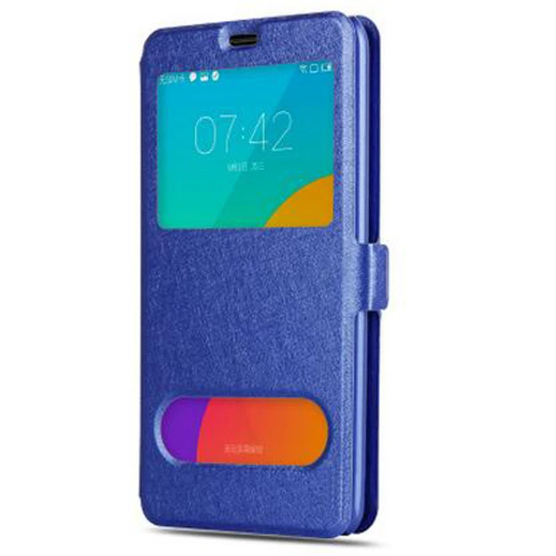 Флип кейс для Samsung Galaxy J1 2016 чехол телефона с окошком просмотра J120F закаленное