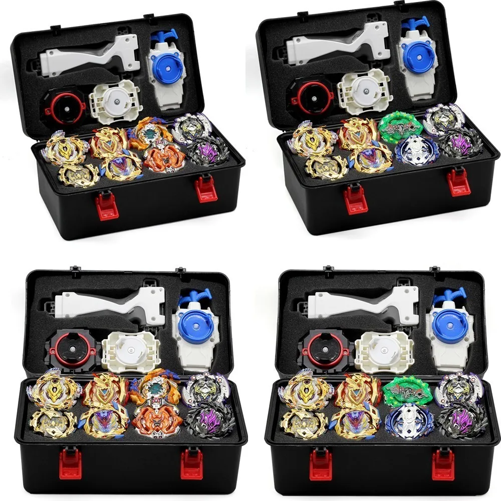 

Tops Set Launchers Beyblade Toys Toupie Metal God Burst Spinning Top Bey Blade Blades Toy bay blade bables
