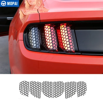 

MOPAI Car Exterior Rear Tail light Lamp Honeycomb Cover Decoration Stickers for Ford Mustang 2015 Up Car Accessories Styling