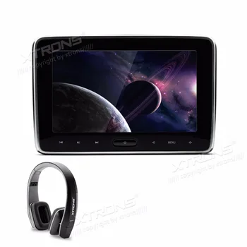 

XTRONS 10.1" HD Digital Monitor Car Headrest DVD Player TFT Screen Touch Panel HDMI Port IR FM Transmitter Speakers+1 headphones