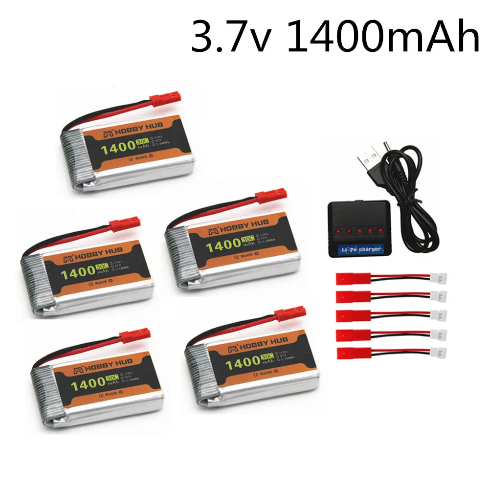

903052 1400mAh 3.7v lipo Battery for SYMA X5 X5S X5C X5SC X5SH X5SW With 5 In 1 Charger RC Drone 3.7 V 1400 mAh Lipo Battery