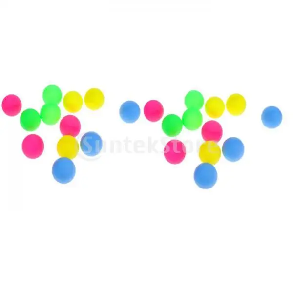 24Pcs Multi-colored Beer Ping Pong Balls, Table Tennis Decoration Balls Toy Raffle  Entertainment Party Balls