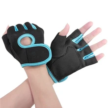 Men Women Fitness Exercise Workout Weight Lifting Sport Gloves Gym Bodybuilding Training Half Finger Size M