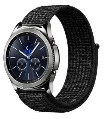 20 мм 22 мм нейлоновые ремешки для samsung gear S3 Classic Frontier S2 Sport Galaxy Watch 42 мм 46 мм Huami Amazfit - Цвет ремешка: Black 3