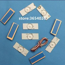 20 шт./лот светодиодные ленты 3 в лампы Диоды 32-65 дюймов ТВ оптические линзы Fliter подсветка w/кабель Двусторонняя лента