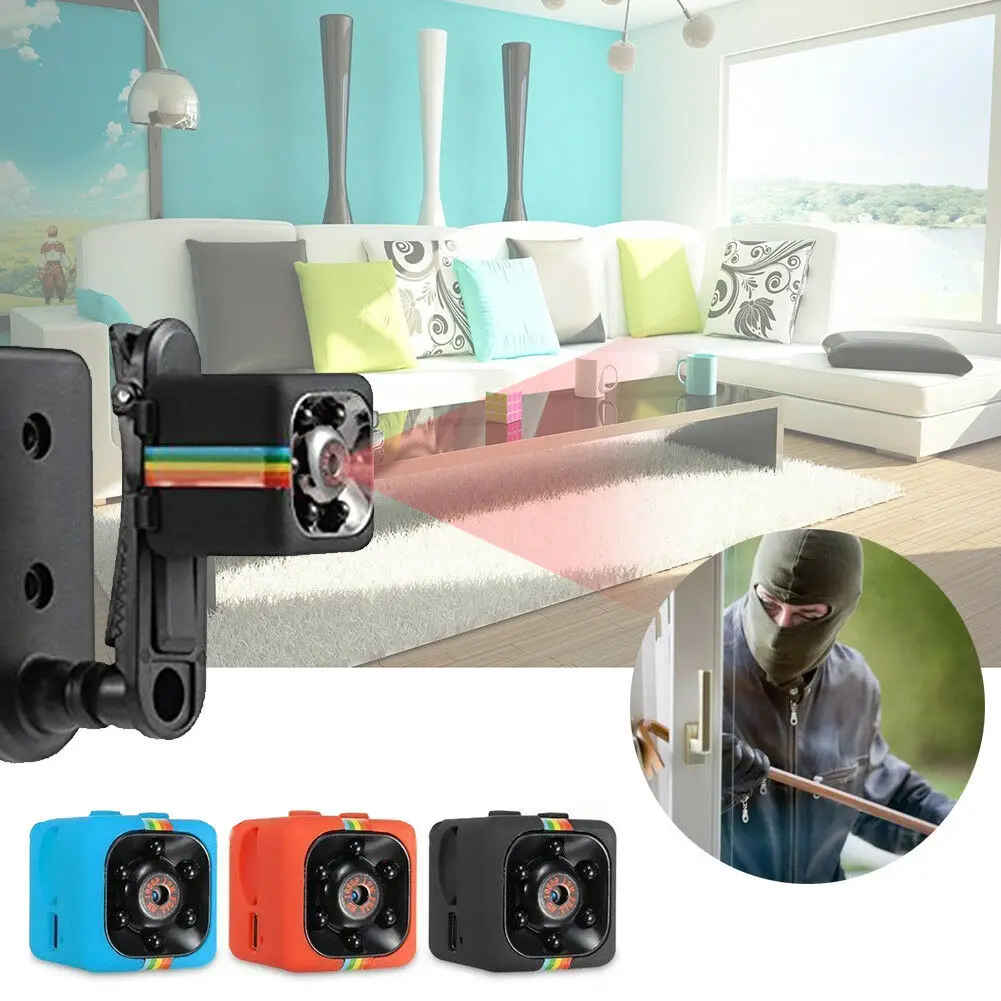 SQ11 Mini Camera 1080P Video Recorder Digital Cam Micro Full HD IR Night Vision Red | Безопасность и защита