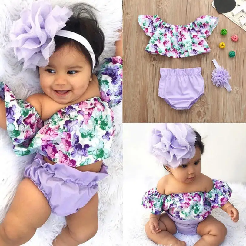 Buy Girls Sets 2PC Sets Summer Cotton 3Pcs Newborn