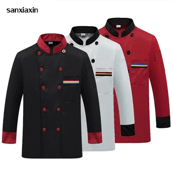 

Wholesale Unisex Kitchen Chef Uniform Bakery Food Service Cook Short Sleeve shirt Breathable Double Breasted Chef Jacket clothes
