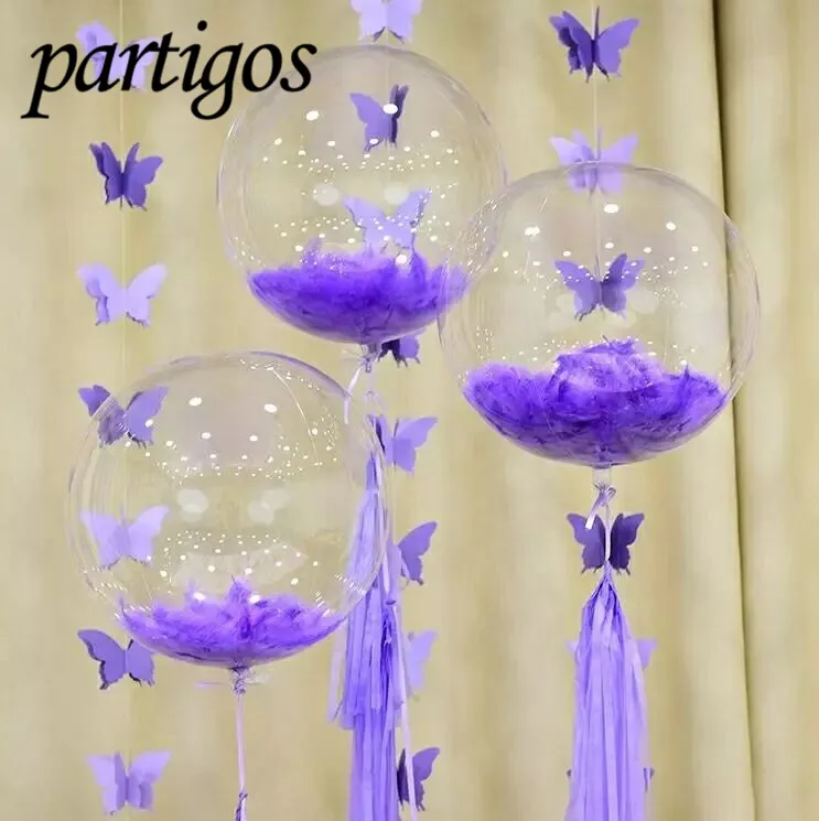 Воздушный шар с натуральными перьями 18 дюймов 1 упаковка|feathers natural|balloon balloonfeather