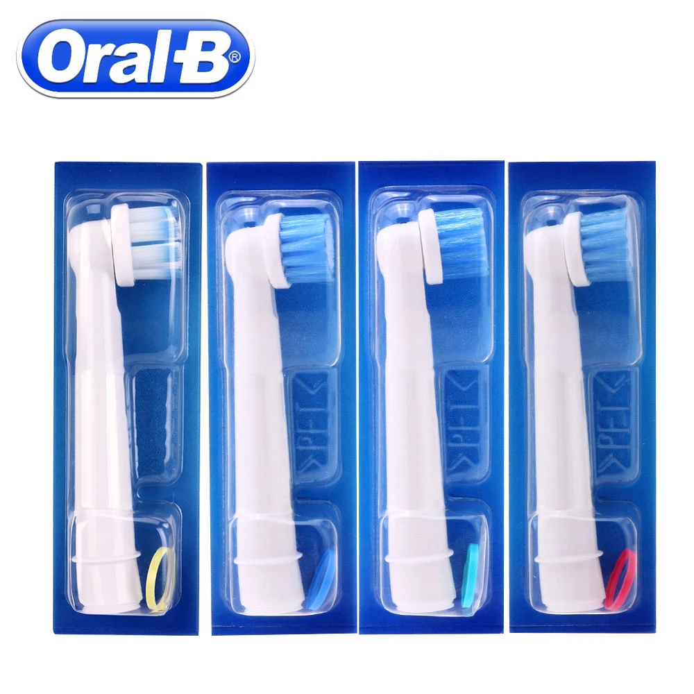 Baratos 4 unds pack Oral B sensible reemplazo del cepillo de dientes eléctrico cabeza para Oral B vitalidad cepillo de dientes eléctrico cabeza
