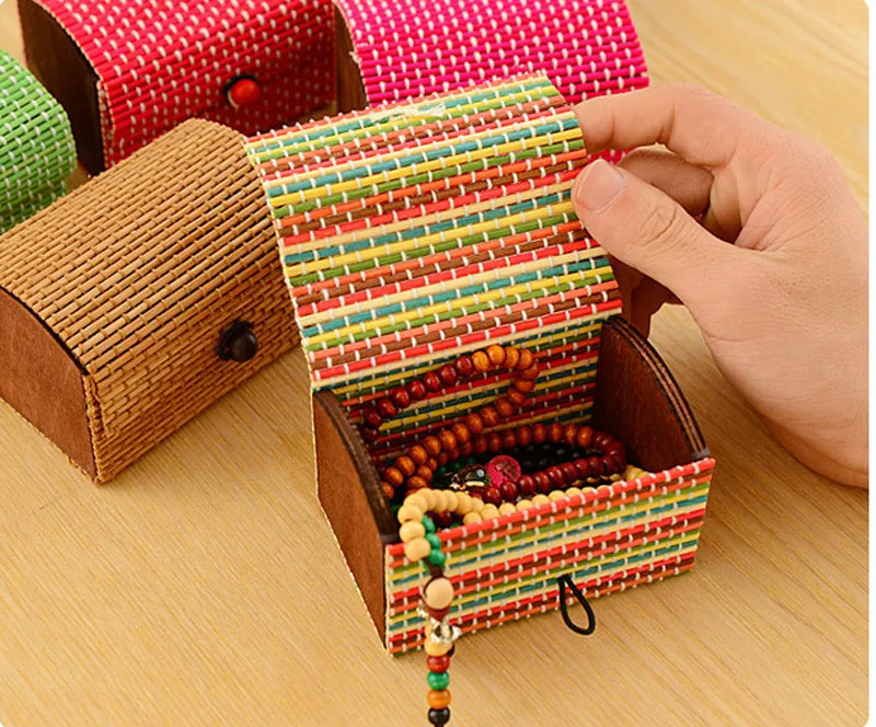 

Home storage Storage suppliesLarge Capacity Creative Bamboo Storage Box Soap Box Jewelry Box#P9