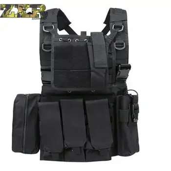 

Multi Pockets Camouflage Molle Tactical Vest Waistcoat Airsoft Shooting Combat Gear Magazine Pouch Armor Plate Carrier Army Vest