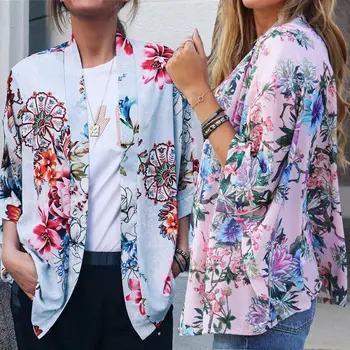 

Hirigin Spring Women Floral Casual Jacket Coat Ladies Outwear Suits Tops Cardigans