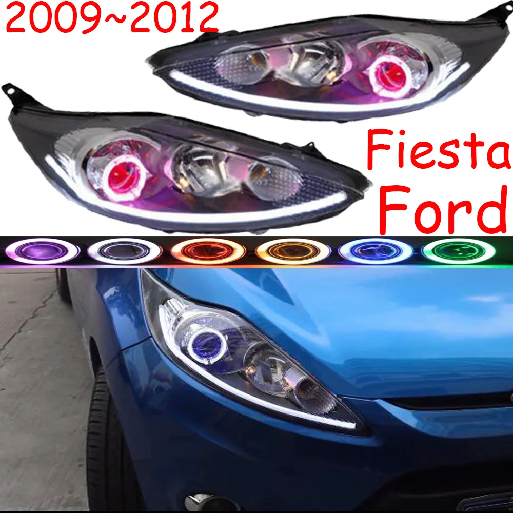 2009 2010 2011 2012 год стайлинга автомобилей налобный фонарь для Fiesta головной