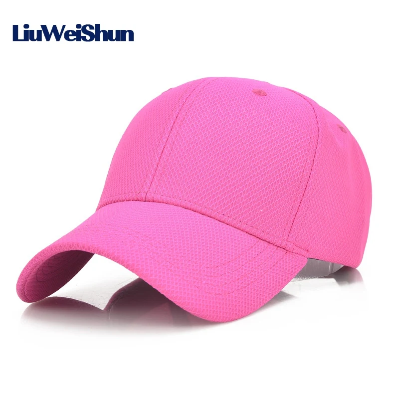 Мужские и женские бейсболки [LWS] простая быстросохнущая Кепка винно красного