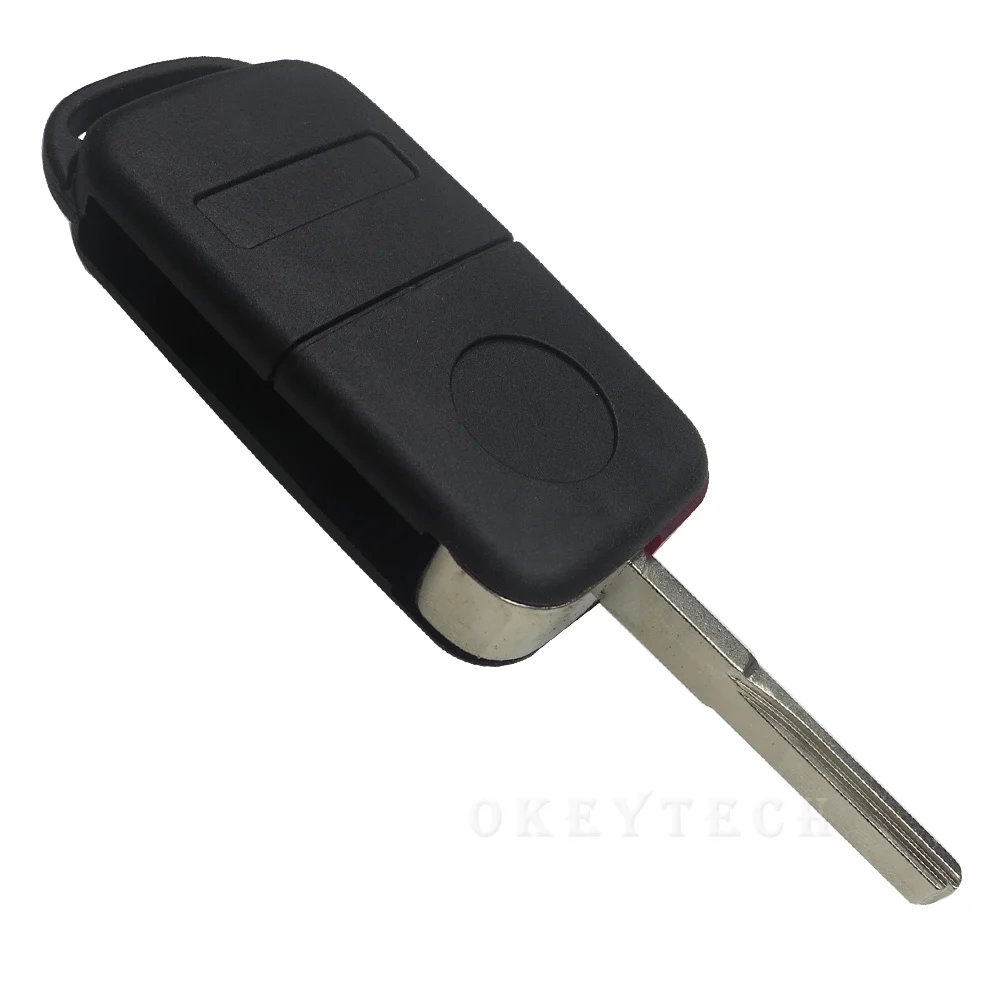 Remote Entry Flip Folding Key Fob Shell Case for Benz Replacement Uncut Blade