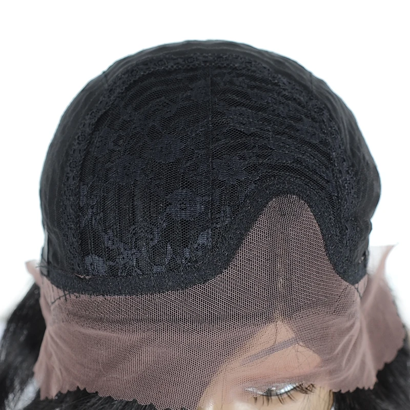 Peruvian Lace Front Human Hair Wigs 1B Color Bob Straight Human Hair Wigs Plucked Short Lace Frontal Wigs Black Women Remy Hair (20)