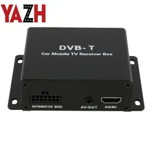 DVB-T HD/SD 2 антенны различные каналы мобильный Автомобильный цифровой ТВ-бокс аналоговый тюнер высокая скорость 120 км/ч приемник сигнала для автомобильного монитора