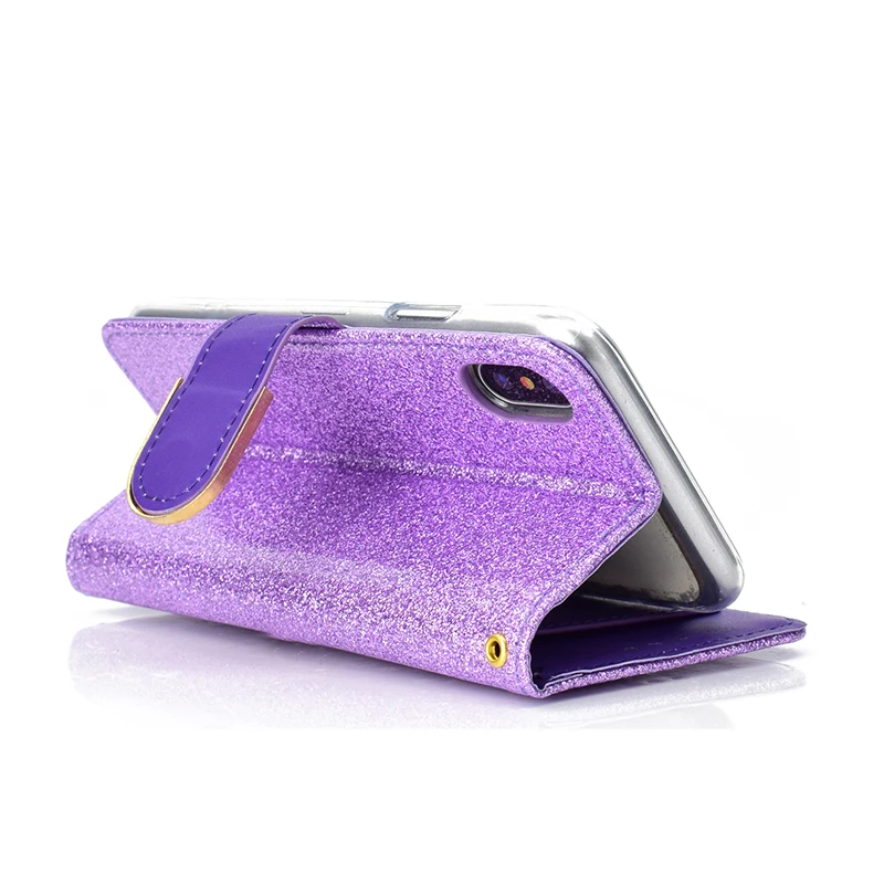 KEFO Bling Glitter Wallet Case For Iphone X 10 8Plus Diamond Flip Mirror Cover For Iphone 6 6S 7 8 Plus 6SPlus Coque Capa        (11)