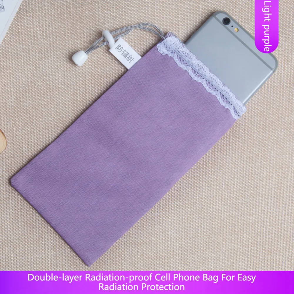 Light Purple Vvcesidot 20*10,5 см Радиационная сумка для сотового телефона Карманный чехол с 3 подарками для iPhone samsung huawei автостайлинг - Название цвета: Light Purple