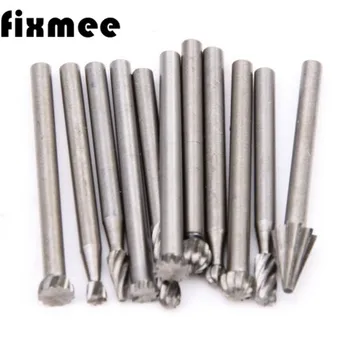 

Fixmee 20pcs Set HSS Dremel Routing Milling Wood Rotary Knife File Cutters Woodworking Carving Carved Cutter Tools Accessories