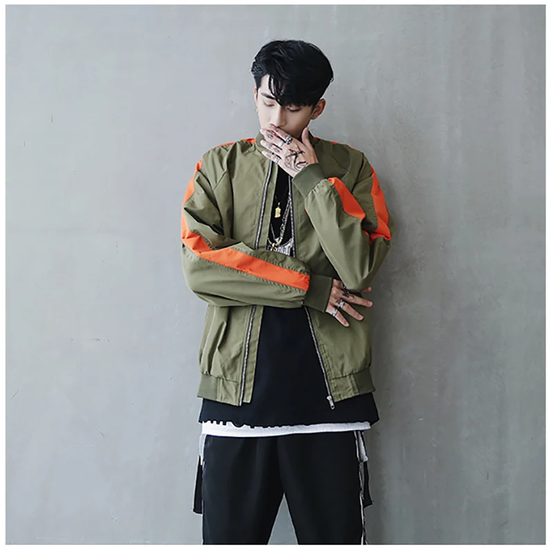 Bomber Jacket Men Pilot Printed Streetwear  (10)