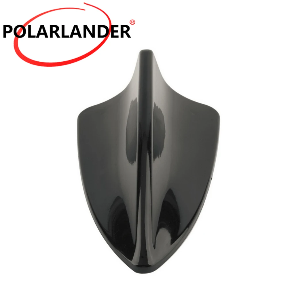 Possbay Haaienvin-antenne voor auto, universele AM FM radiosignaal voor Auto, SUV, vrachtwagen, bestelwagen, met zelfklevende basis (wit