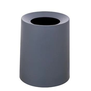 

Coverless Round Office Trash Can Creative Trash Can Plastic Trash Box Modern Household Cleaning Tools Accessories Waste Bins