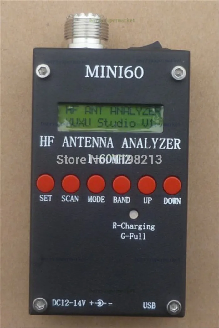 Mini HF ANT SWR Antenna Analyzer SARK100 For Ham Radio Hobbists with 3