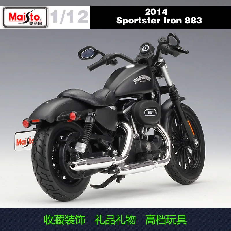 Kopen 112 2014 Sportster IRON883 Maisto Model Auto Metalen Diecast Model Sport Race Motorfiets Model Motor Voor Collectible