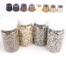 HARMONY 50000 штук 4,0 мм медные евро трубы микро кольца с силиконовой подкладкой для I-tip волос и микро-кольца для наращивания волос