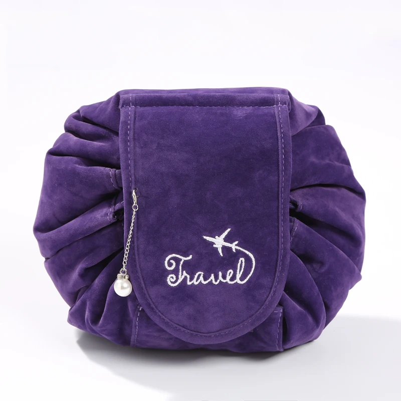 

3rd Generation Women Drawstring Cosmetic Bag Travel Makeup Bag Organizer Make Up Case Storage Pouch Toiletry Beauty Kit Wash Bag